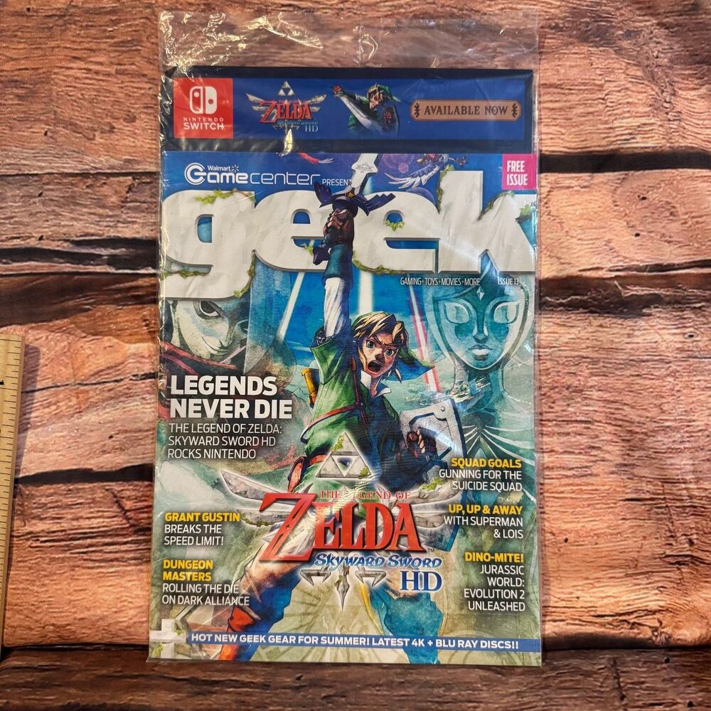 Geek Magazine Issue 13 Legend of Zelda Skyward Sword HD Walmart GameCenter